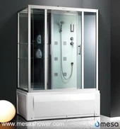 Large Corner Bath Shower Combo Enclosure med 4 størrelser for annerledes bad