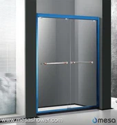 Mystisk Blå Luksus Innrammet Varm Salg Glidende Dusjdør For Raskt Levering