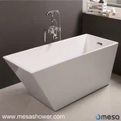 Enkel Design Liten Polsk Kromhjørne Badekar med Vinkel