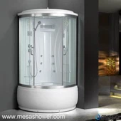 Sektorhjørne Massasje Dusjkabinett med høyt skuff MER-008