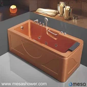 2017 Ny Rektangulær Luksus Golden Whirlpool Hydro Massasje Akryl Badekar Med 3 Størrelsesalternativer