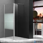 Hot walk-in dusjkabinett med silke skjerm