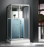 Dusjhus med dør og massasje Funksjon i badsalg